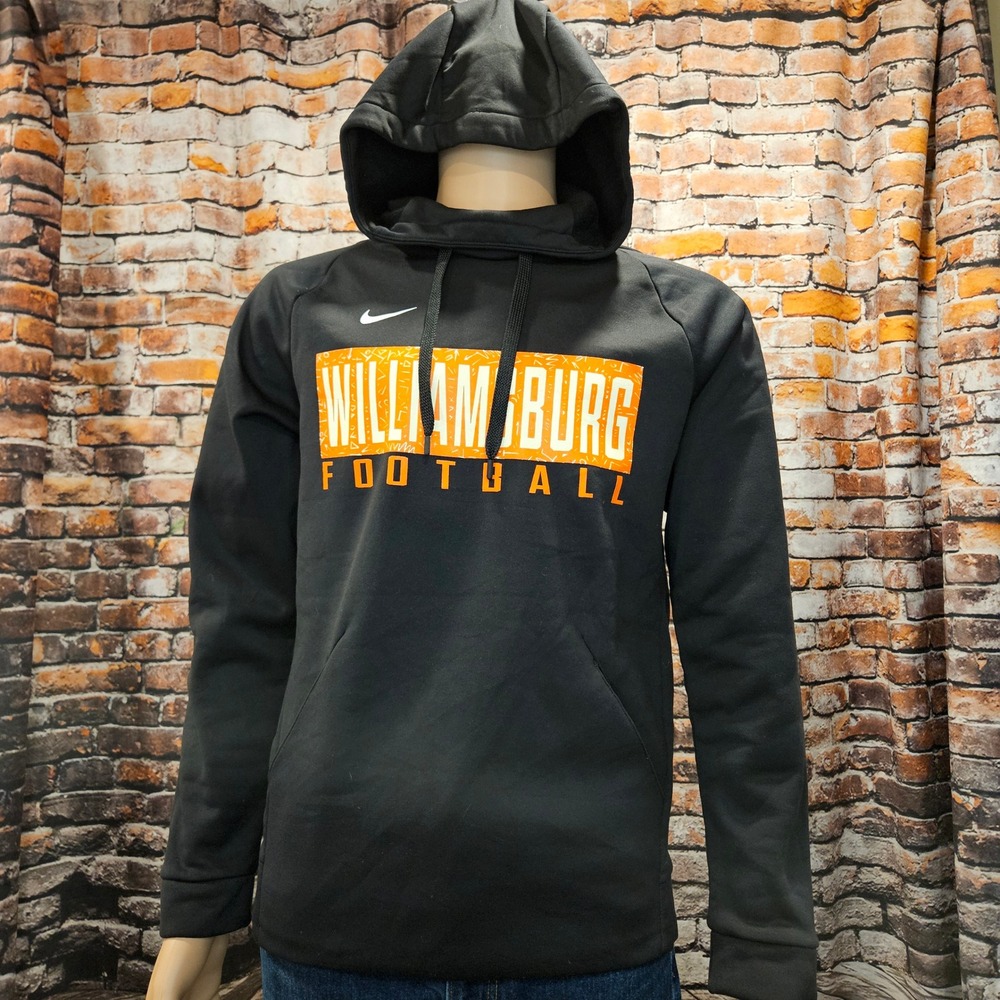 Nike Dri-FIT Williamsburg Football Pullover Hoodie Black CN9473-010 Mens Small